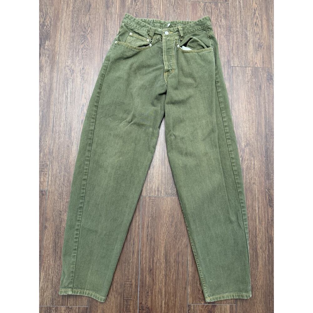 Vintage Compagnie BX USA Olive Green Jeans Mens 30 Workwear Button Fly